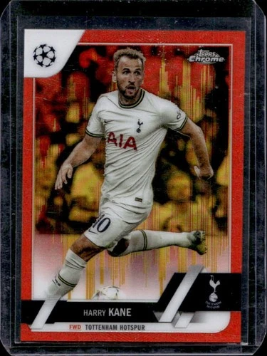 Harry Kane 2023 Topps Chrome Red and Gold Refractor