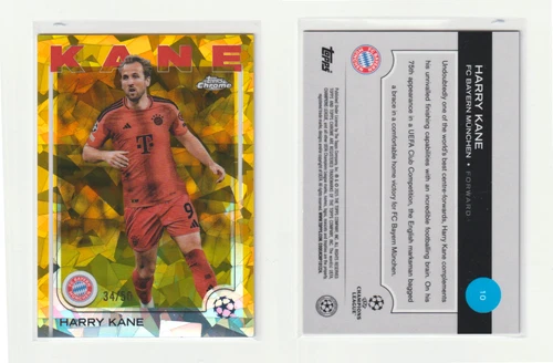 Harry Kane 2024 Topps Chrome Sapphire Gold /50