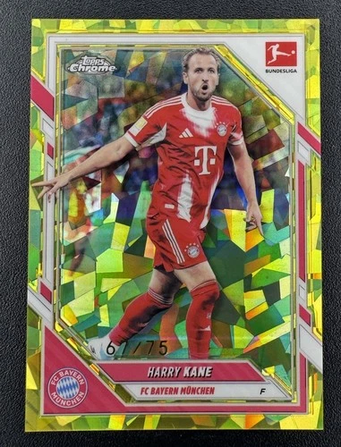 Harry Kane 2026 Topps Chrome Sapphire Yellow /75