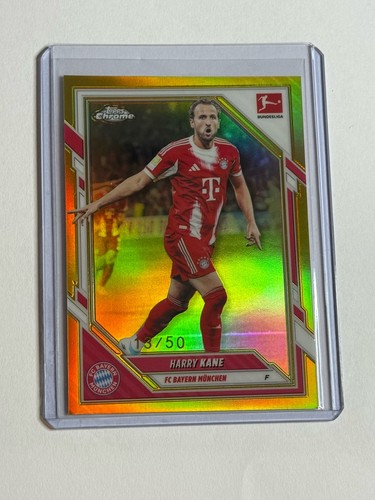 Harry Kane 2025 Topps Chrome True Gold Refractor /50