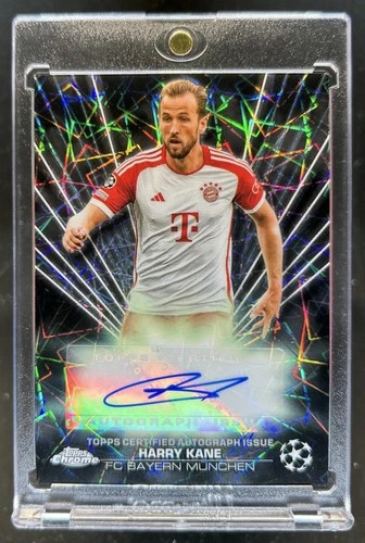 Harry Kane 2024 Topps Chrome UEFA Black Lazer