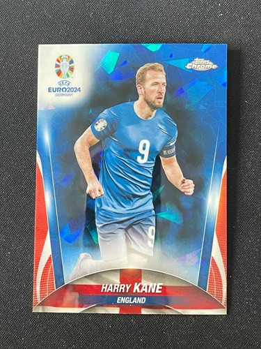 Harry Kane 2023 Topps Chrome UEFA Euro Sapphire Blue