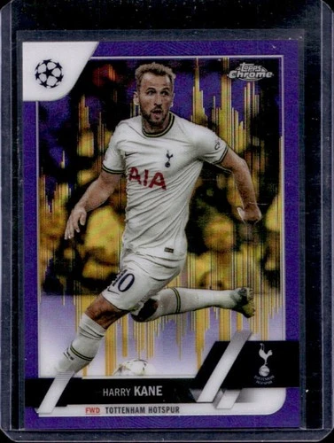 Harry Kane 2023 Topps Chrome Viola e Oro Rifrattore Sismico #166