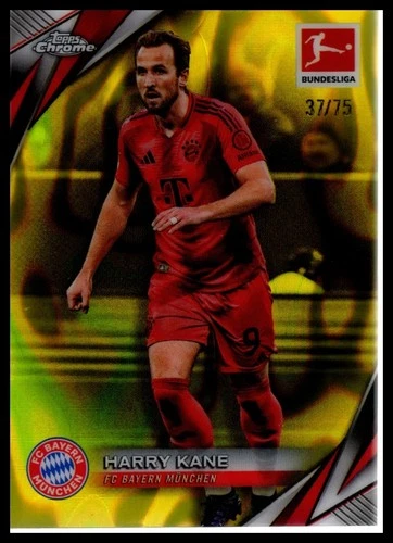 Harry Kane 2024 Topps Chrome Yellow /75
