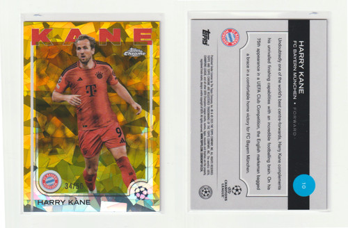 Harry Kane 2024 Topps Chrome Zaffiro Oro /50
