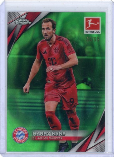 Harry Kane 2025 Topps Cromo Calcio Verde Lava /99