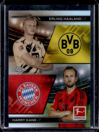 Harry Kane / Erling Haaland 2024 Topps Chrome