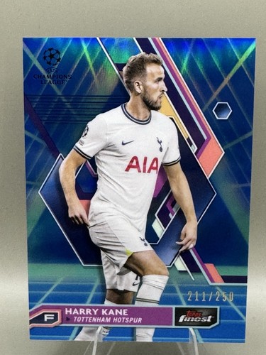 Harry Kane 2023 Topps Finest Blue Aqua Vaporware /250