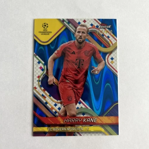 Harry Kane 2025 Topps Finest Blue Raywave /150