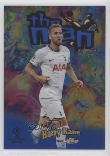 Harry Kane 2022 Topps Finest Blue Refractor /150