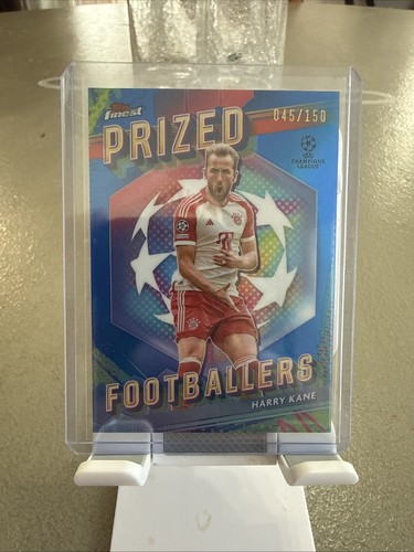 Harry Kane 2023 Topps Finest Blue Refractor /150