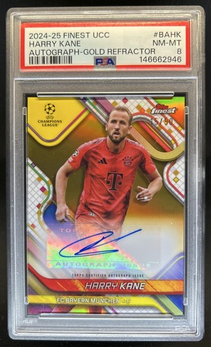 Harry Kane 2024 Topps Finest Gold Refractor /50