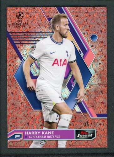Harry Kane 2023 Topps Finest Gold Rose /50