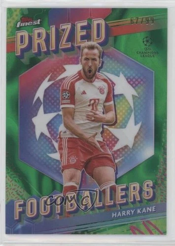 Harry Kane 2023 Topps Finest Green Lava Refractor /99