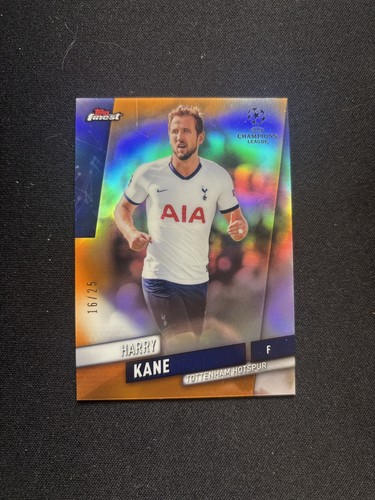 Harry Kane 2020 Topps Finest Orange Refractor /25