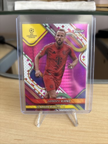 Harry Kane 2024 Topps Finest Pink Prism Refractor /125