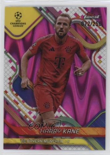 Harry Kane 2024 Topps Finest Pink RayWave Refractor /250