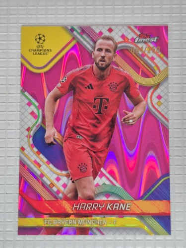 Harry Kane 2024 Topps Finest Pink Wave /250