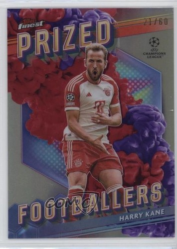 Harry Kane 2023 Panini Finest Purple & Red Refractor /60