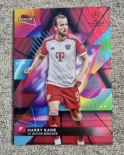 Harry Kane 2023 Topps Finest Red Black VaporWave /10