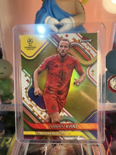 Harry Kane 2024 Topps Finest UEFA Gold Refractor /50