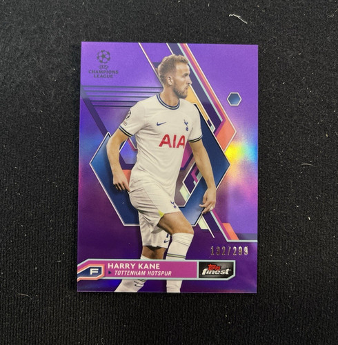 Harry Kane 2022 Topps Finest UEFA Purple Refractor /299