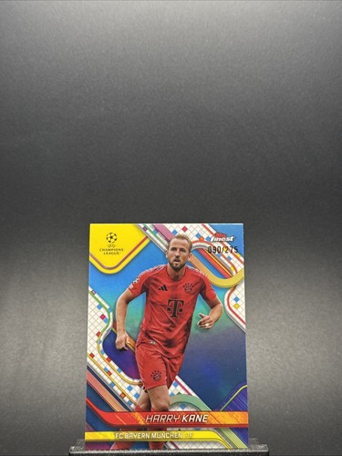 Harry Kane 2024 Topps Finest UEFA Sky Blue Refractor /275