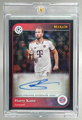 Harry Kane 2024 Topps Merlin Chrome Black Mojo Refractor /10