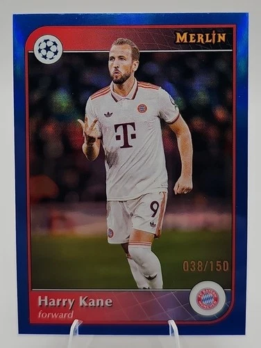 Harry Kane 2024 Topps Merlin Chrome Blue Refractor /150