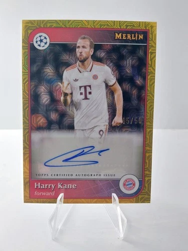 Harry Kane 2024 Topps Merlin Chrome Gold /50