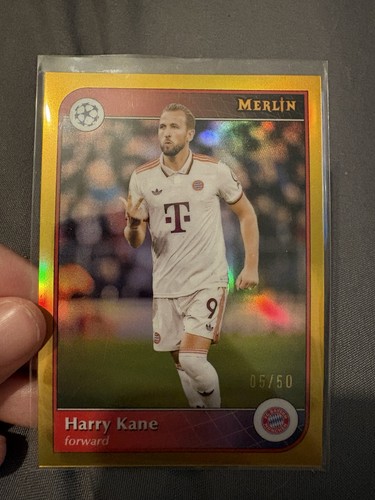 Harry Kane 2024 Topps Merlin Chrome Gold Refractor /50