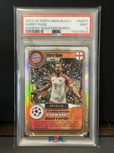Harry Kane 2024 Topps Merlin Chrome Gold Refractor /50