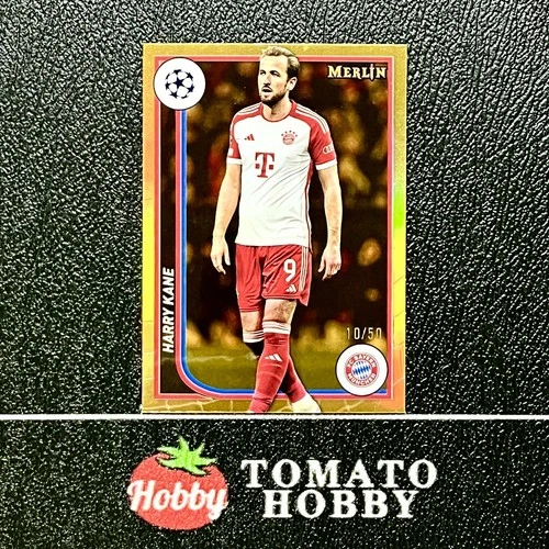 Harry Kane 2023 Topps Merlin Chrome Gold Refractor /50