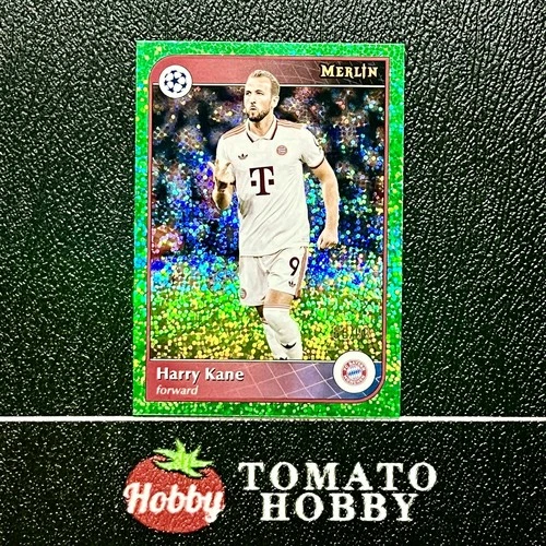 Harry Kane 2024 Topps Merlin Chrome Green Speckle Refractor /99