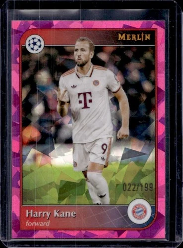 Harry Kane 2024 Topps Merlin Chrome Pink Atomic Refractor /199