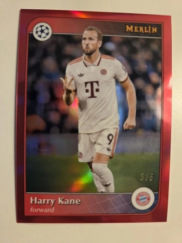 Harry Kane 2024 Topps Merlin Chrome Red 3/5