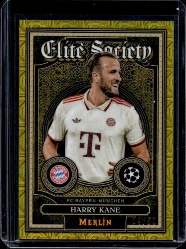Harry Kane 2024 Topps Merlin Chrome UCC Gold Refractor /50