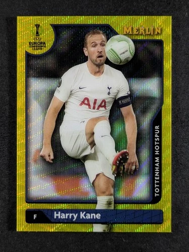 Harry Kane 2021 Topps Merlin Chrome Yellow Wave Refractor 89/225