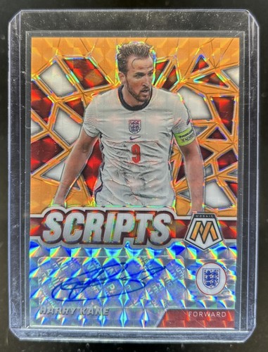 Harry Kane 2021 Panini Mosaic World Cup Orange Fluorescent /50