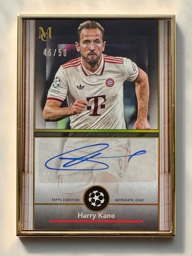 Harry Kane 2024 Topps Museum Collection Gold Framed /50