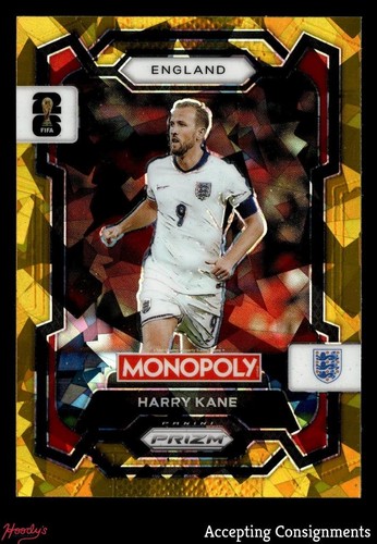 Harry Kane 2026 Panini Prizm Gold Cracked Ice #22