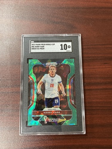 Harry Kane 2022 Panini Prizm Green Ice