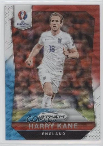 Harry Kane 2016 Panini Prizm Red and Light Blue Prizm