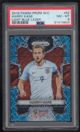 Harry Kane 2018 Panini Prizm World Cup Light Blue Lazer /125