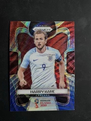 Harry Kane 2018 Panini Prizm World Cup Red & Blue Wave