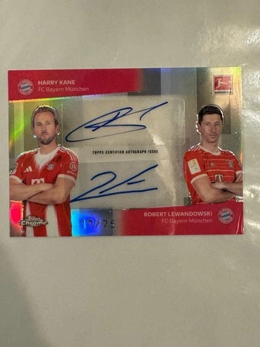 Harry Kane & Robert Lewandowski 2025 Topps Chrome /75