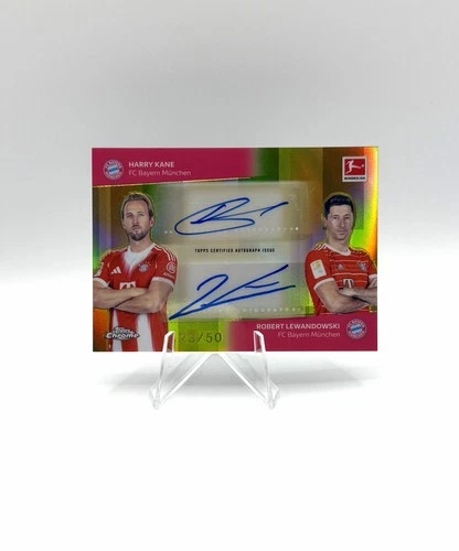 Harry Kane & Robert Lewandowski 2025 Topps Chrome Bundesliga /50