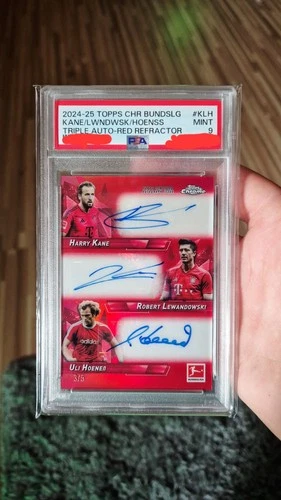 Harry Kane, Robert Lewandowski, Matthias Hoeness 2024 Topps Chrome /5