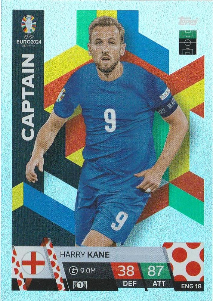 Harry Kane 2024 Topps Match Attax UEFA EURO