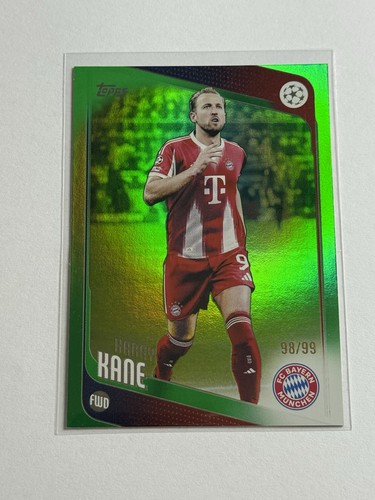 Harry Kane 2025 Topps UCC Flagship Green Refractor /99